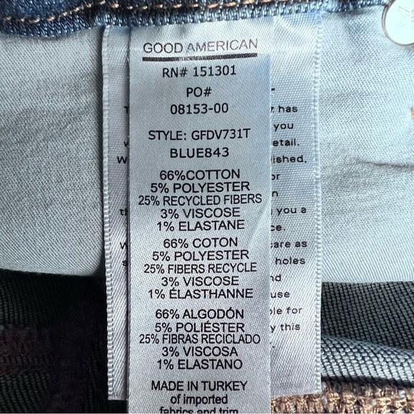 Good American Good Legs High Rise Flare Jeans Size 4 - Picture 11 of 12